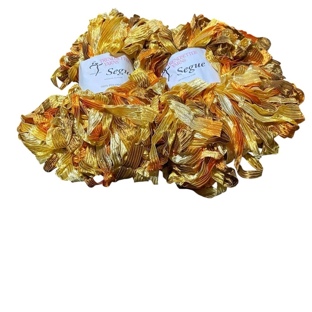 Trendsetter Segue Golden Ribbon Yarn -Multicolor -2 skeins